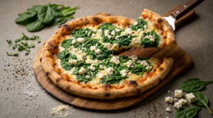 Szpinak Feta Pizza